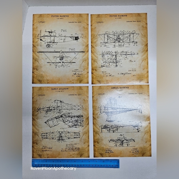 4 PC New Plane Art 8 x 10 - Picture 1 of 7